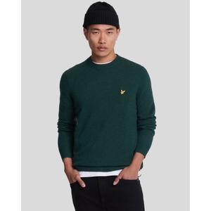 Wełniany sweter z okrągłym dekoltem Lyle & Scott Blend image-1