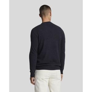 Wełniany sweter z okrągłym dekoltem Lyle & Scott Blend image-3