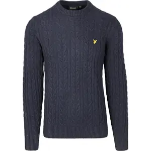 Rund hals bomulds sweatshirt Lyle & Scott