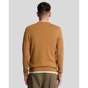 Pull col rond en coton Lyle & Scott image-3