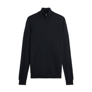 Embroidered merino knit 1/4 zip pullover Lyle & Scott