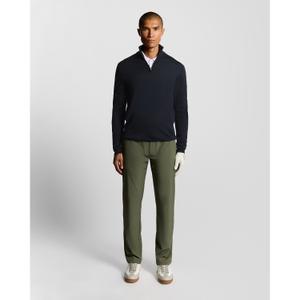 Embroidered merino knit 1/4 zip pullover Lyle & Scott image-2