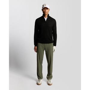 Embroidered merino knit 1/4 zip pullover Lyle & Scott image-2