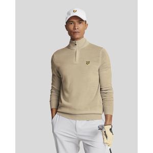 Merino cotton jumper with zip Lyle & Scott image-1