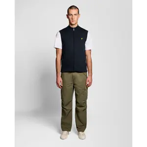 Chaleco de algodón merino con cierre completo Lyle & Scott image-2