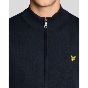 Chaleco de algodón merino con cierre completo Lyle & Scott image-3