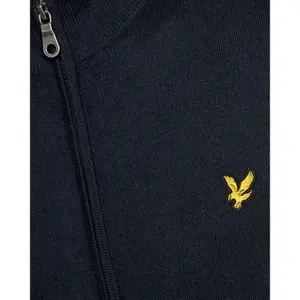 Chaleco de algodón merino con cierre completo Lyle & Scott image-5