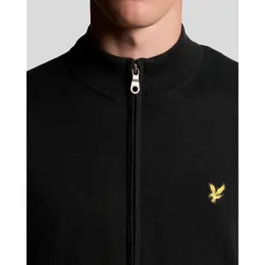 Chaleco de algodón merino con cremallera completa Lyle & Scott image-4