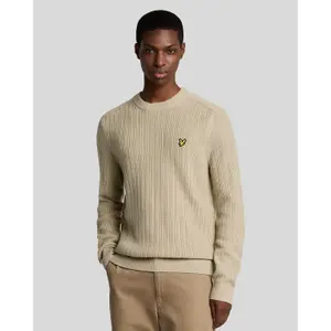 Maglia a coste con scollo rotondo Lyle & Scott image-1