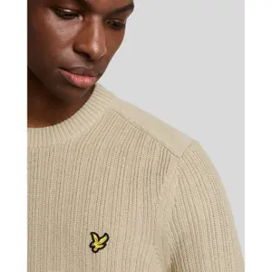 Maglia a coste con scollo rotondo Lyle & Scott image-4