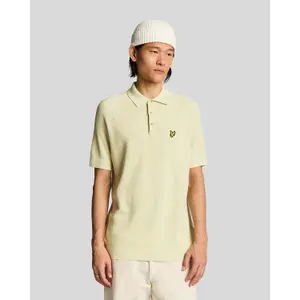 Knitted polo in linen blend Lyle & Scott image-1