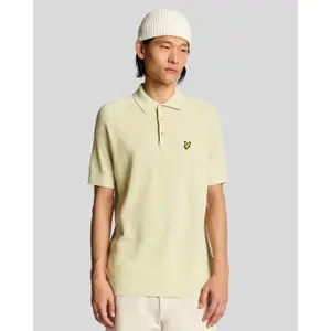 Knitted polo in linen blend Lyle & Scott image-2