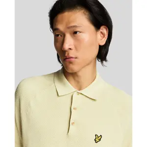 Knitted polo in linen blend Lyle & Scott image-5