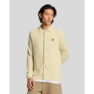 Long-sleeve knitted linen blend shirt Lyle & Scott image-1