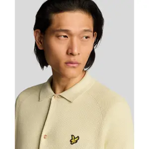 Long-sleeve knitted linen blend shirt Lyle & Scott image-4