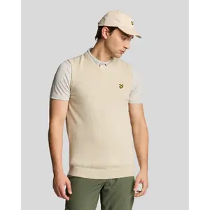 Strickweste mit V-Ausschnitt aus Merinowolle Lyle & Scott image-1
