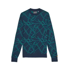 Strickpullover mit Konturen von Lyle & Scott