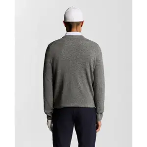 Pulôver de lã de carneiro com decote em V Lyle & Scott Blend Arygle image-2