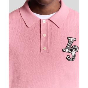Polo a maniche lunghe in maglia Lyle & Scott Deco Patch image-3