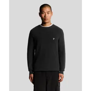 Round neck sweater Lyle & Scott Engineered Rib image-1