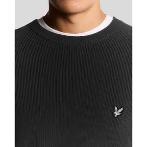 Round neck sweater Lyle & Scott Engineered Rib image-3