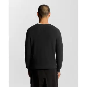 Round neck sweater Lyle & Scott Engineered Rib image-4