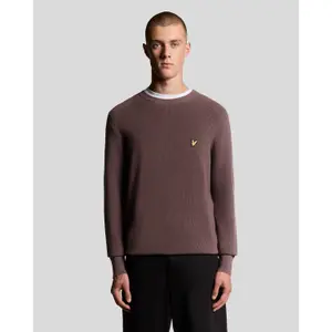 Round neck sweater Lyle & Scott Engineered Rib image-1