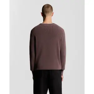 Round neck sweater Lyle & Scott Engineered Rib image-3
