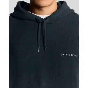 Knitted hooded sweatshirt Lyle & Scott Script image-3