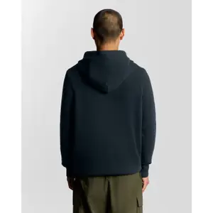 Knitted hooded sweatshirt Lyle & Scott Script image-4
