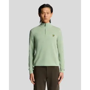Pullover de lã de carneiro 1/4 zip Lyle & Scott Blend image-1