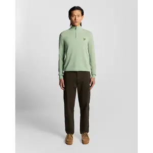 Pullover de lã de carneiro 1/4 zip Lyle & Scott Blend image-2