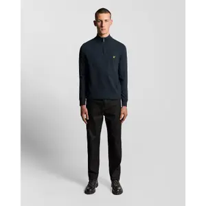 Pullover de lã de carneiro 1/4 zip Lyle & Scott Blend image-2