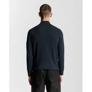 Pullover de lã de carneiro 1/4 zip Lyle & Scott Blend image-3