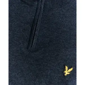 Pullover de lã de carneiro 1/4 zip Lyle & Scott Blend image-5