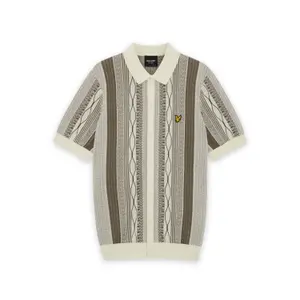 Camisa de punto en jacquard de brocado Lyle & Scott image-0