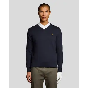 Πουλόβερ με V λαιμόκοψη Lyle & Scott image-1