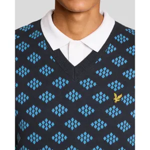 Βαμβακερό γιλέκο με V λαιμόκοψη Lyle & Scott image-4