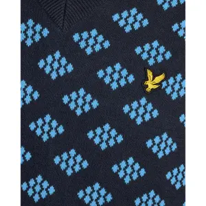 Βαμβακερό γιλέκο με V λαιμόκοψη Lyle & Scott image-5