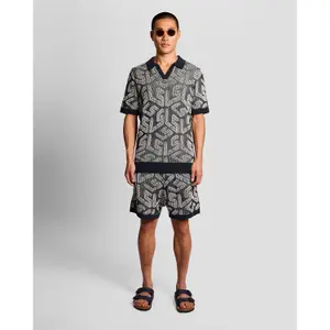 Πολό με ριγέ πλέγμα και έμβλημα Lyle & Scott image-2