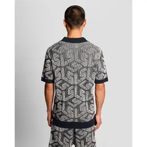 Πολό με ριγέ πλέγμα και έμβλημα Lyle & Scott image-3