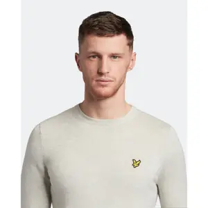 Jersey de cuello redondo de algodón merino Lyle & Scott image-4