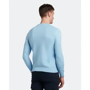Pull col rond coton merino Lyle & Scott image-3