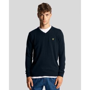 Bawełniany sweter v-neck merino Lyle & Scott Merino image-1