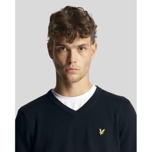 Bawełniany sweter v-neck merino Lyle & Scott Merino image-4