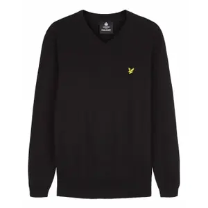 Jersey de algodón con cuello de pico merino Lyle & Scott Merino image-0