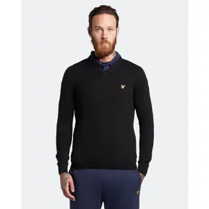 Jersey de algodón con cuello de pico merino Lyle & Scott Merino image-2