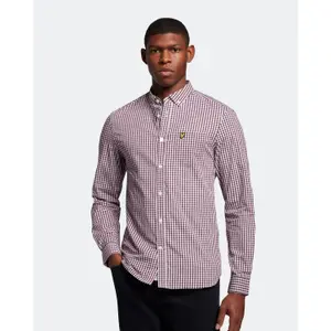Camisa de manga comprida de corte justo Lyle & Scott Gingham image-1