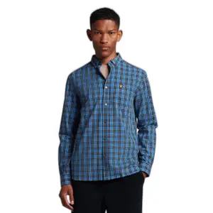 Chemise carreaux manches longues popeline Lyle & Scott Checked Poplin image-2