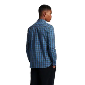 Chemise carreaux manches longues popeline Lyle & Scott Checked Poplin image-3